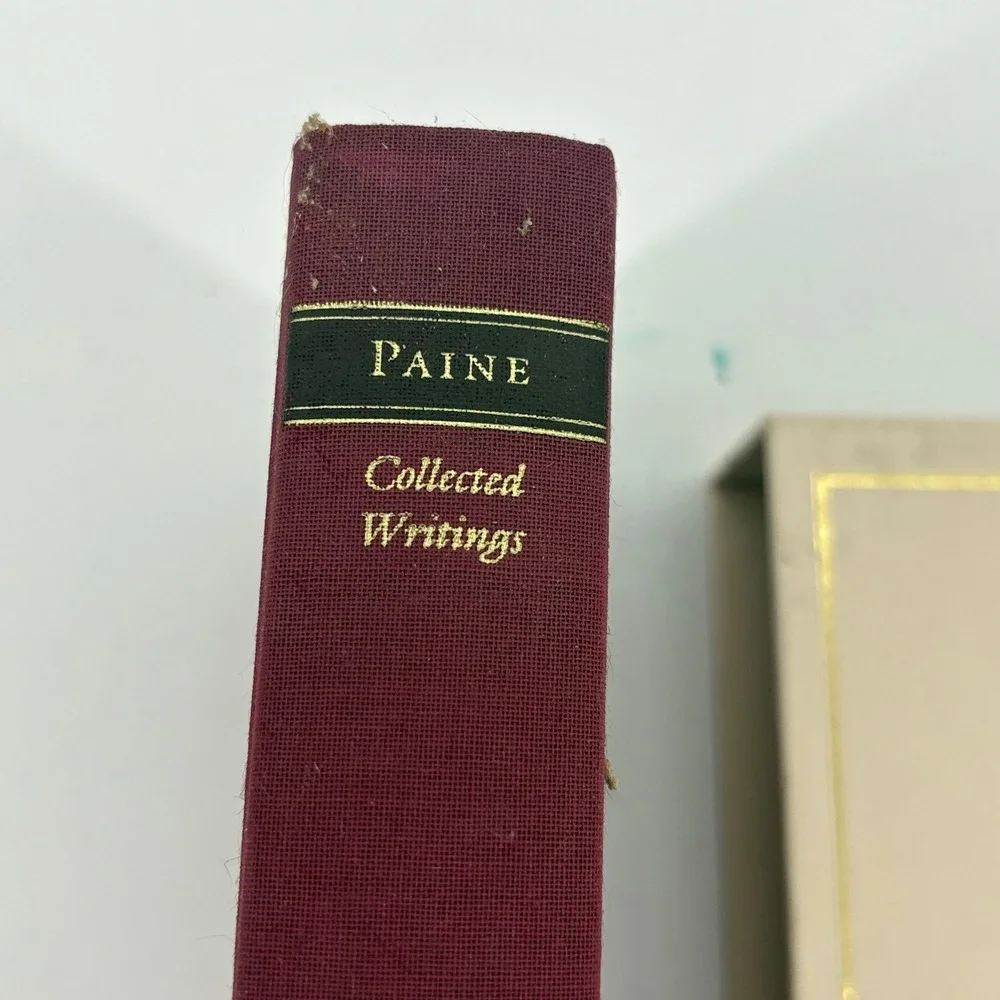 The Library of America Thomas Paine Collected Writings Hardcover Maroon Slipcase